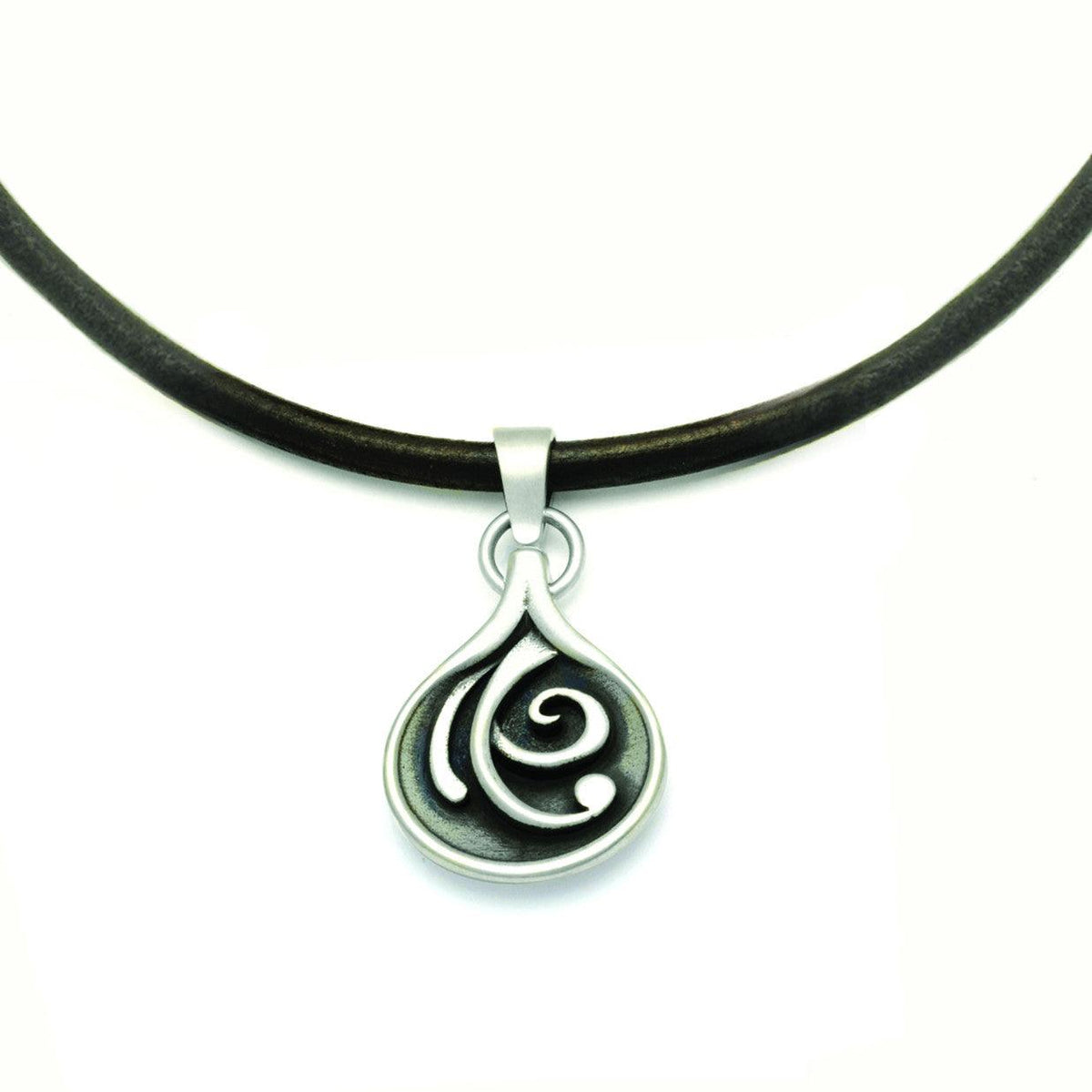 MN45 Monsoon Large Reversible Pendant on Leather - Annika Rutlin
