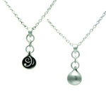 Monsoon Collection reversible drop necklace by Annika Rutlin