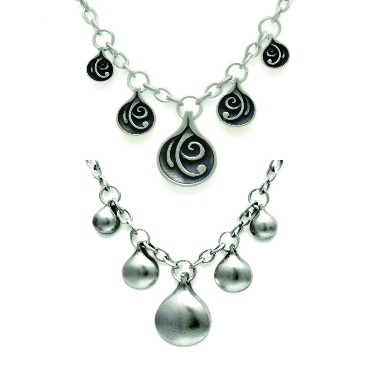 MN53 Monsoon Five Drop Reversible Trace Chain Necklace - Annika Rutlin