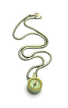 GN47S Geo Collection sterling silver reversable compass pendant on snake chain by Annika Rutlin