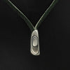 Geo suede silver bead necklace GN46U - Annika Rutlin