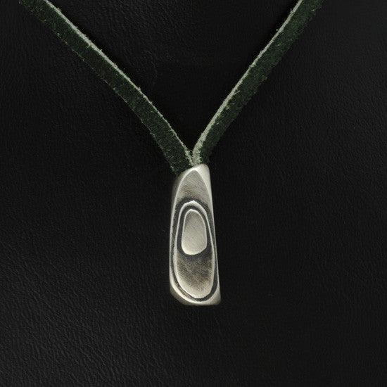 Geo suede silver bead necklace GN46U - Annika Rutlin
