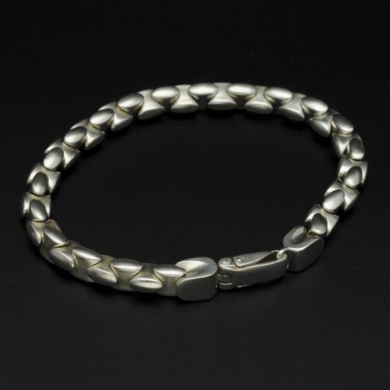 BlackJack interlocked silver bead bracelet BJB31 - Annika Rutlin