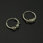 Idun beaded sleeper earrings IE29SL - Annika Rutlin