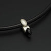 BlackJack silver &  black onyx gem pendant on leather BJN42L - Annika Rutlin