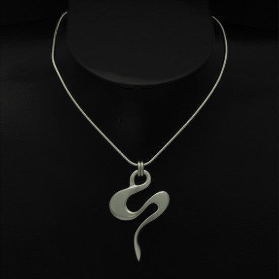 SilverTide large swirl pendant on snake chain TN42S - Annika Rutlin