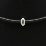 BlackJack silver bead on leather necklace BJN40L - Annika Rutlin
