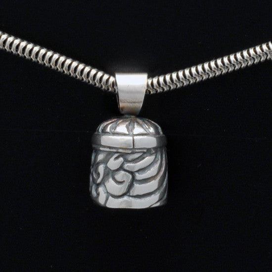 Talisman silver Gemini horoscope pendant on snake chain - Annika Rutlin