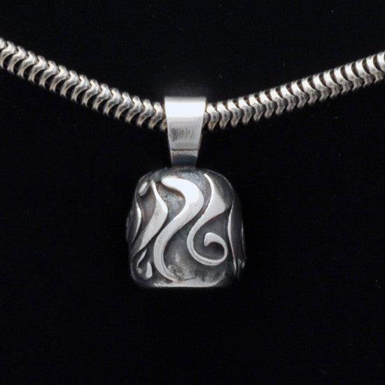 Talisman silver Virgo horoscope pendant on snake chain - Annika Rutlin