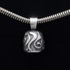 Talisman silver Virgo horoscope pendant on snake