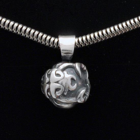 Talisman silver Scorpio horoscope pendant on snake HpSC - Annika Rutlin