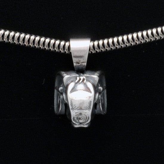 Talisman silver Aries horoscope pendant on snake chain - Annika Rutlin