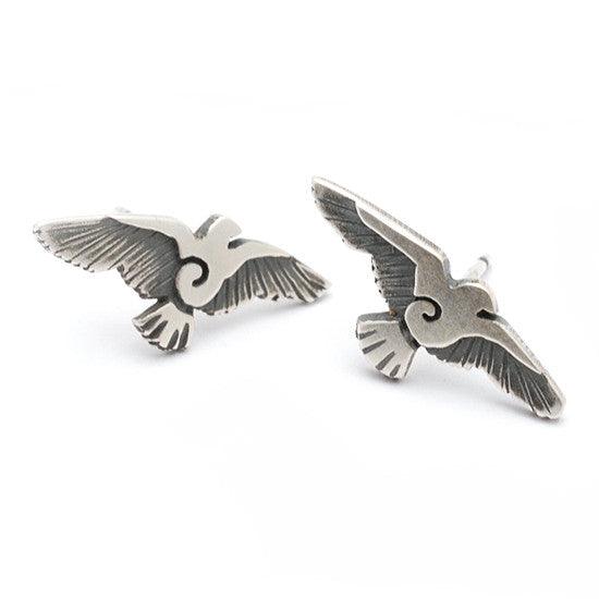 Raven flying bird earrings RE21 - Annika Rutlin