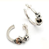 Raven forged hoop star earrings RE27 - Annika Rutlin