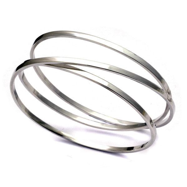 UB60 United heavy coiled oval bangle - Annika Rutlin