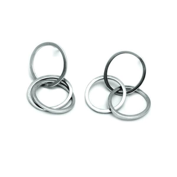 UE22 United Earring Circle Drop Stud Earrings - Annika Rutlin
