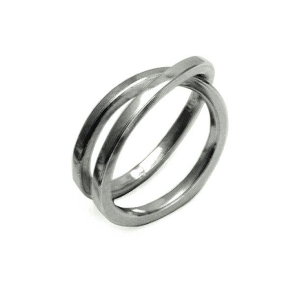 UR03 United silver coil wrap ring - Annika Rutlin