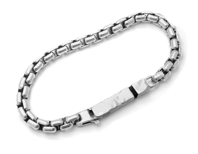 XB22 sterling silver heavy mens bracelet