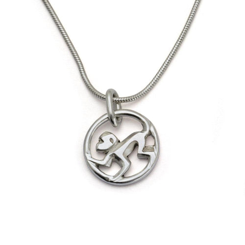 Year of the Monkey pendant on snake chain YRM-NS2 - Annika Rutlin